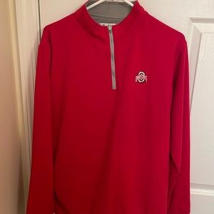 Peter Millar Embroidered Ohio State 1/4 zip